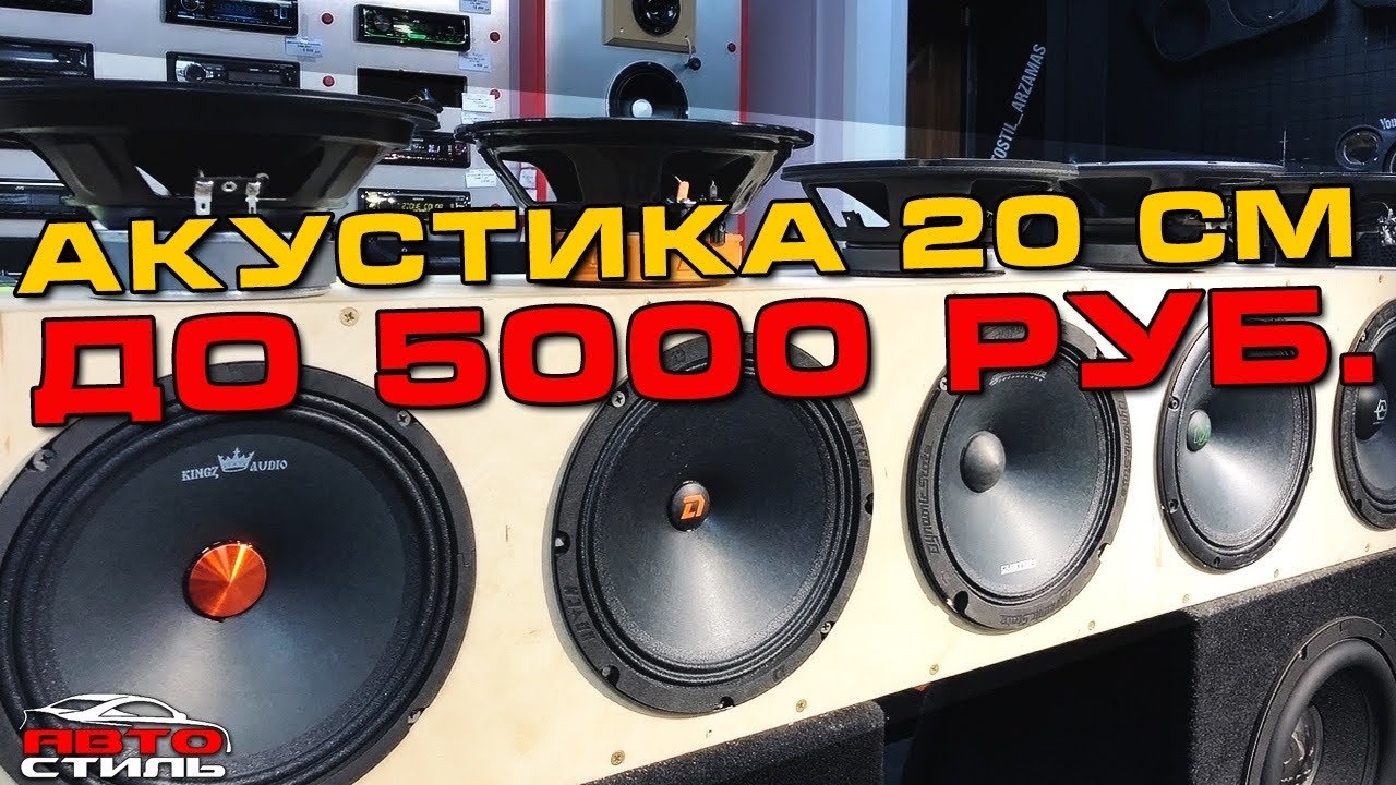 ТОП-5 до 5000 рублей. Акустика 20 см / 8 дюймов. Обзор и прослушка — DL  Audio ™