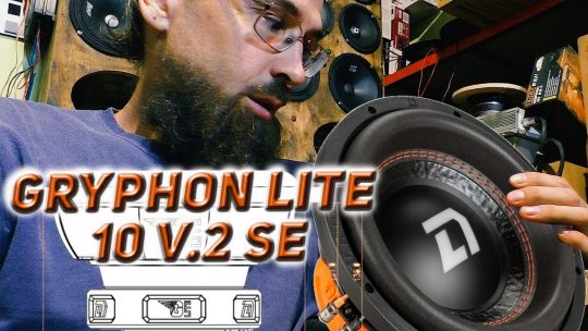 Сабвуфер DL Audio Gryphon Lite 10 V.2 SE с подсветкой логотипа! такого вы ещё не видели!