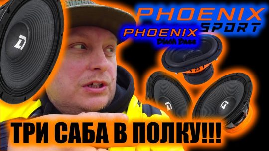 Новинки Phoenix Sport 300×2 + Phoenix Black Bass 69 в полку #автозвук
