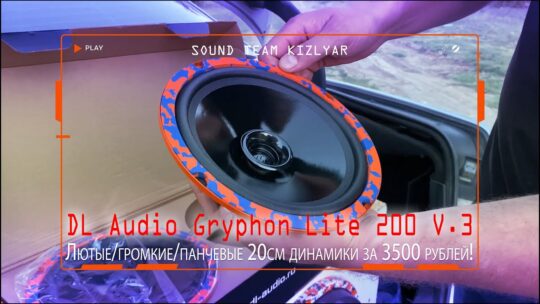 Лютые/громкие/панчевые 20см динамики за 3500 рублей! DL Audio Gryphon Lite 200 V.3